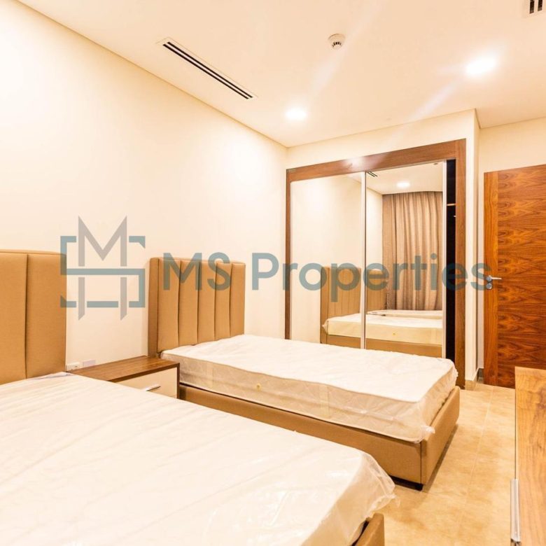 Contemporary 2BHK Apartment with Balcony
