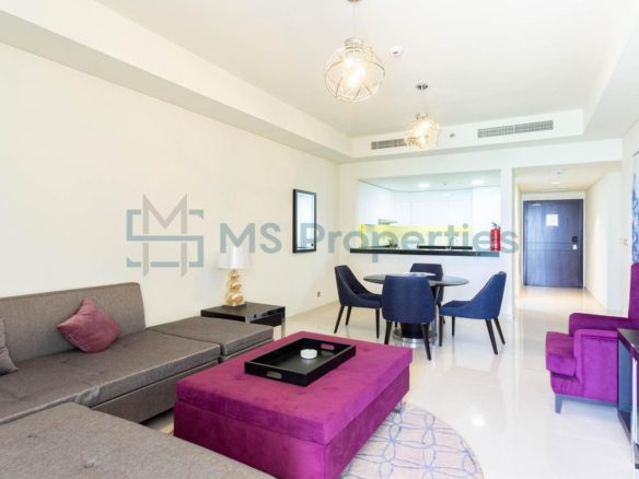 Bright and Perfect 2BR Flat with Sea View Balcony