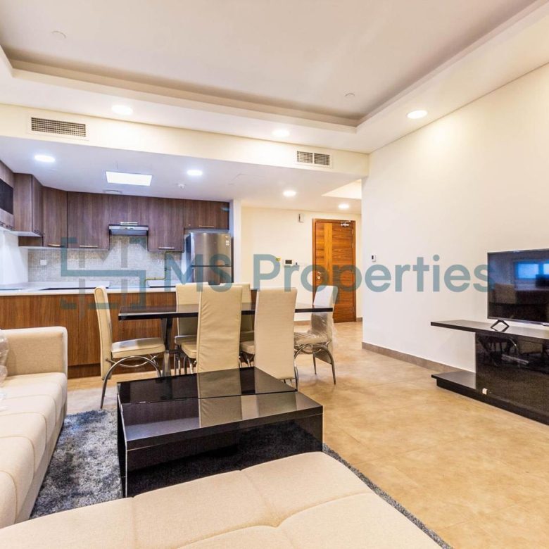 Contemporary 2BHK Apartment with Balcony