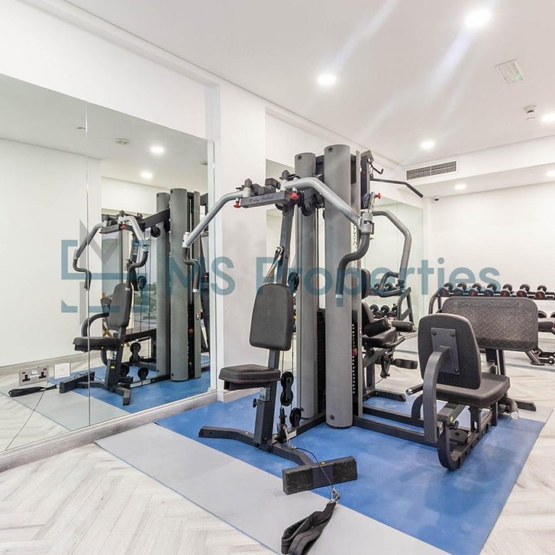 Contemporary 2BHK Apartment with Balcony
