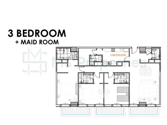 5YR Installment | 3BR+Maid Apartment | The Pearl