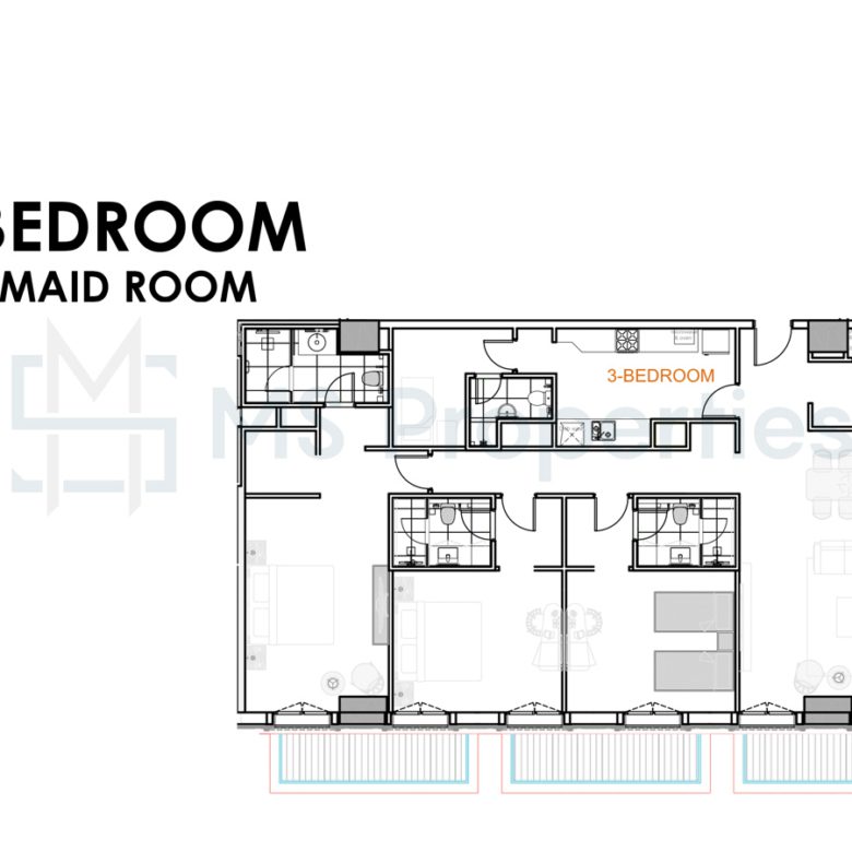 5YR Installment | 3BR+Maid Apartment | The Pearl