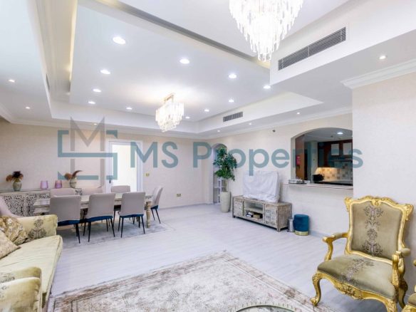 Elegant 3BR+Maid Flat with Marina Balcony For Sale