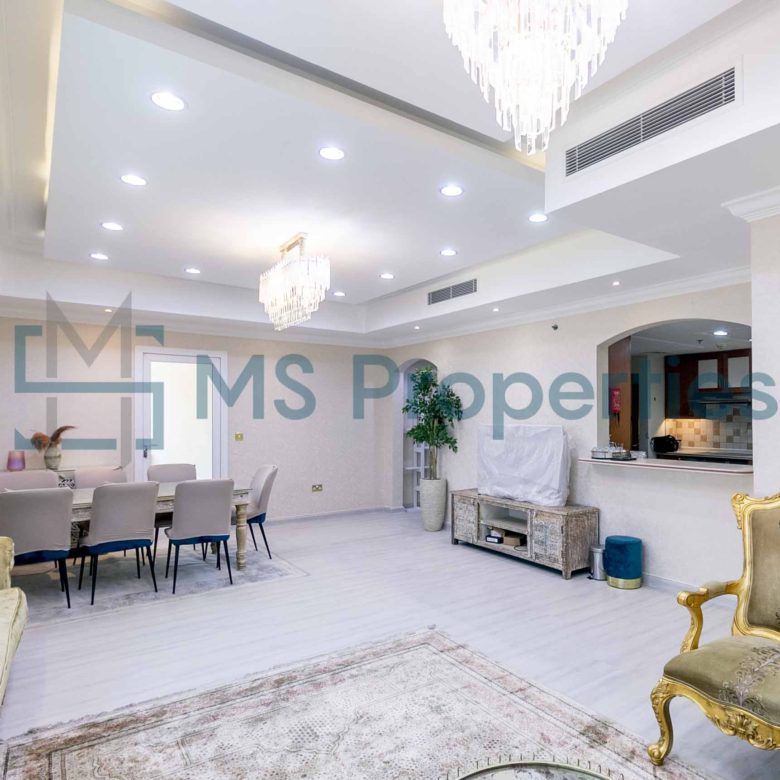 Elegant 3BR+Maid Flat with Marina Balcony For Sale