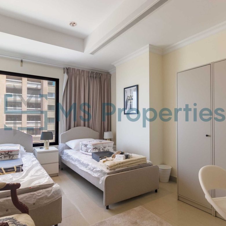 Renovated 2BR+Office Apartment with Huge Balcony