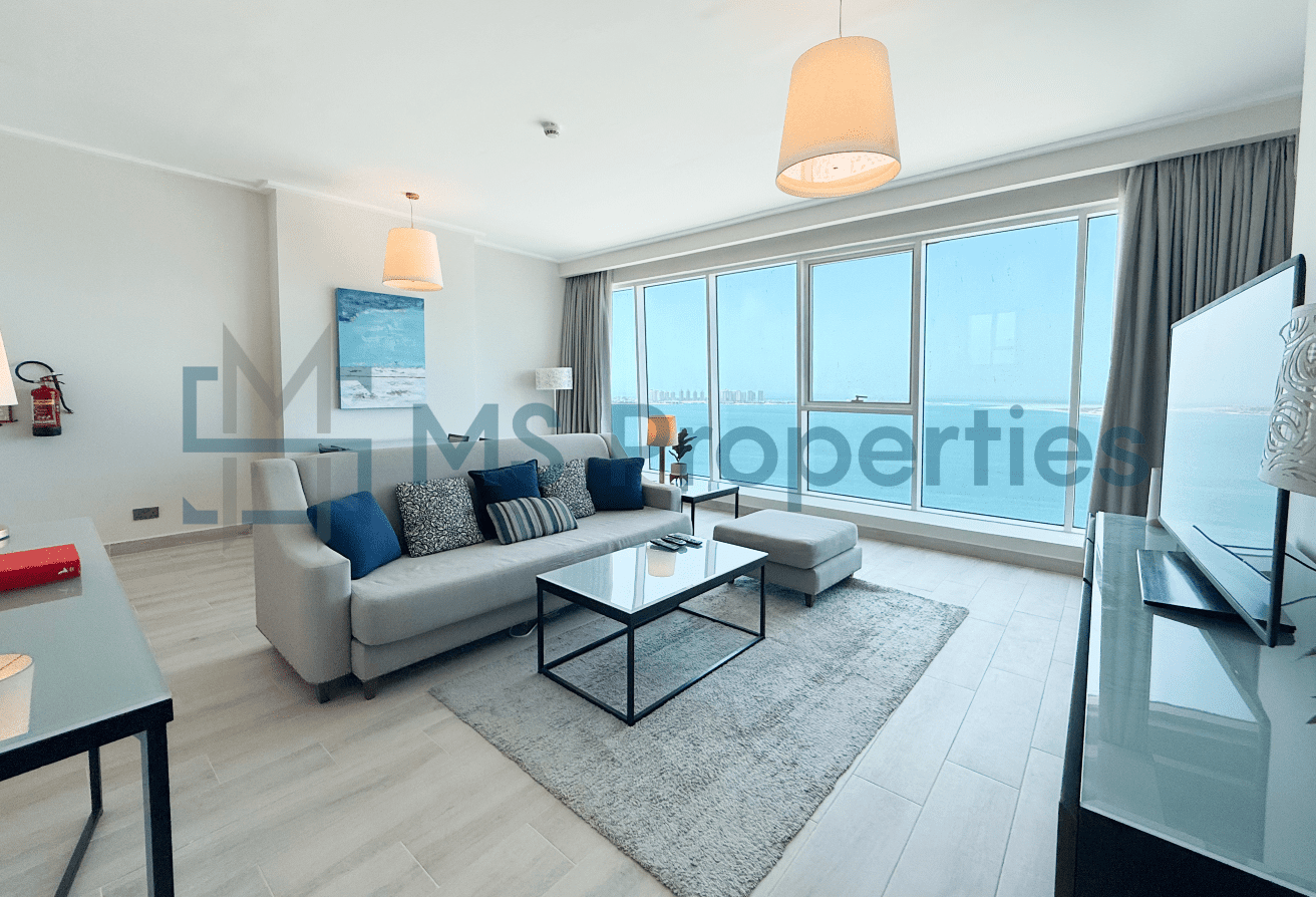 Pristine 1BR Apartment with Sea View | West Bay