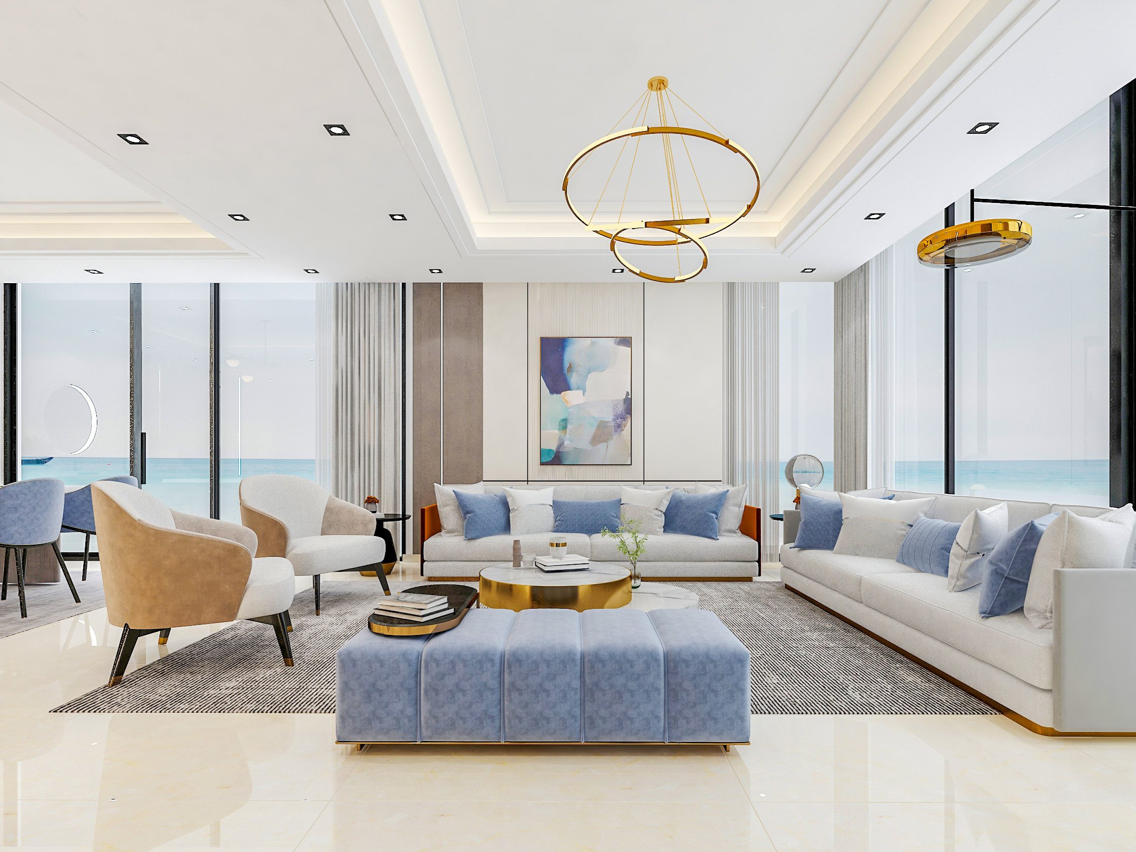 New Rising 5BR Villa with Beach View in Qetaifan Island