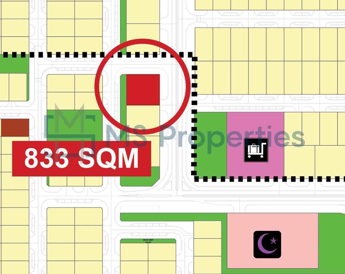 833 SQM Corner Lot for Great Investment in Lusail
