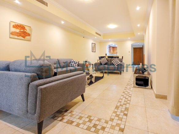 Classically Furnished 2BHK Apartment | Balcony View