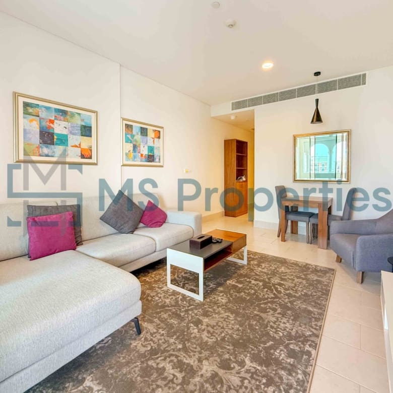 No Comission 1BDR + Office Furnished | Amazing Marina View