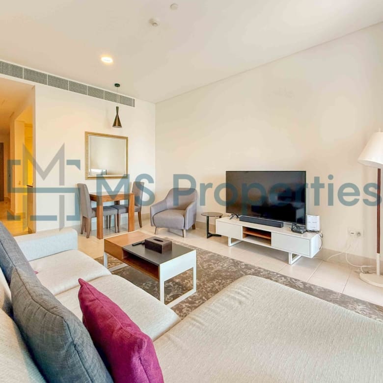 No Comission 1BDR + Office Furnished | Amazing Marina View