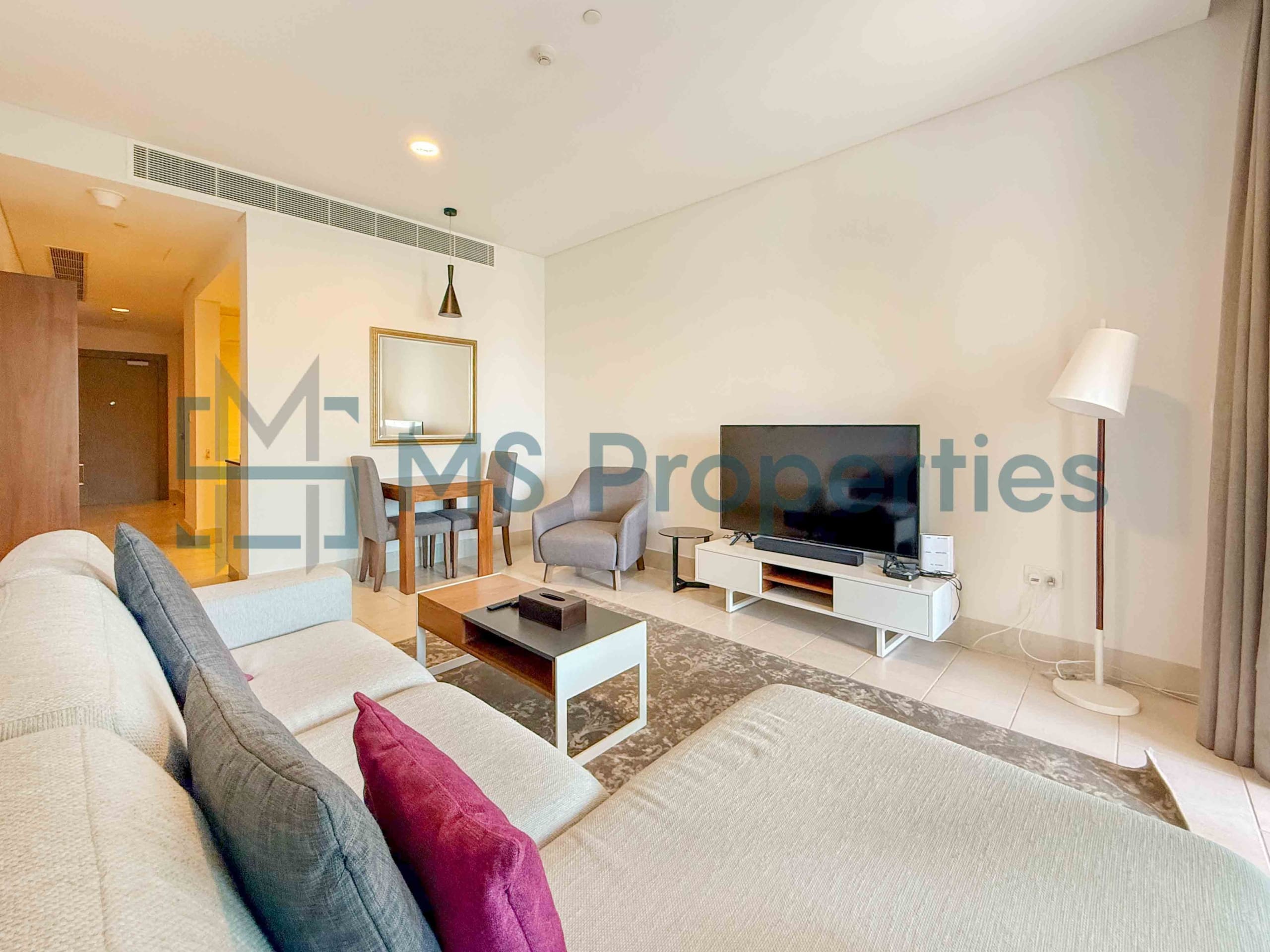 No Comission 1BDR + Office Furnished | Amazing Marina View