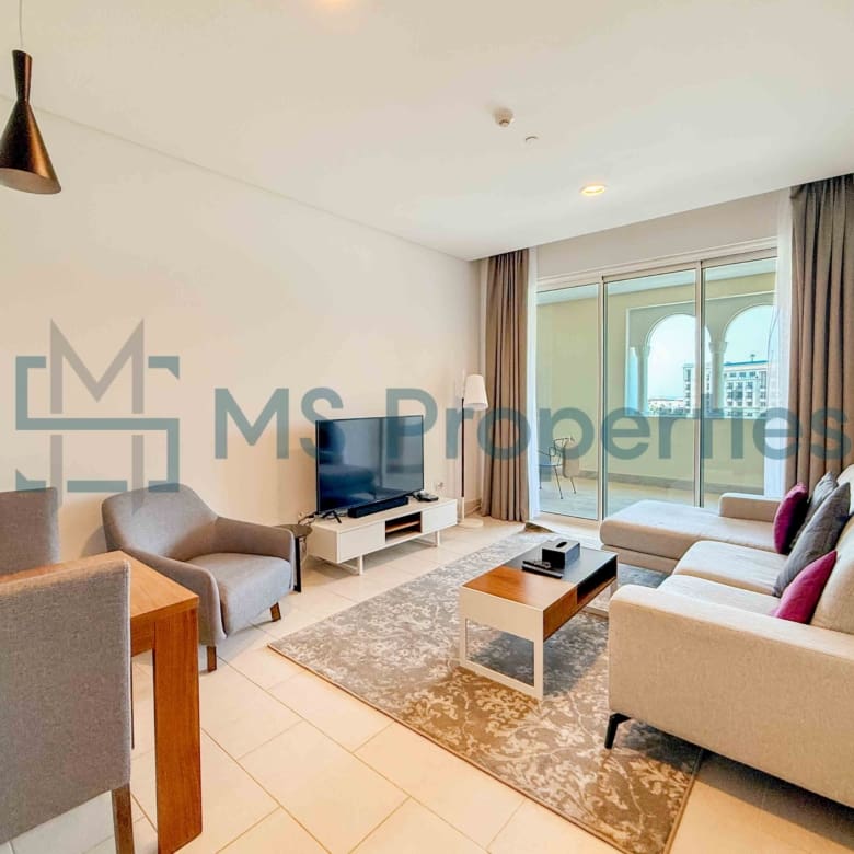 No Comission 1BDR + Office Furnished | Amazing Marina View