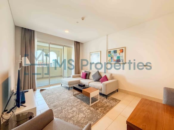 No Comission 1BDR + Office Furnished | Amazing Marina View