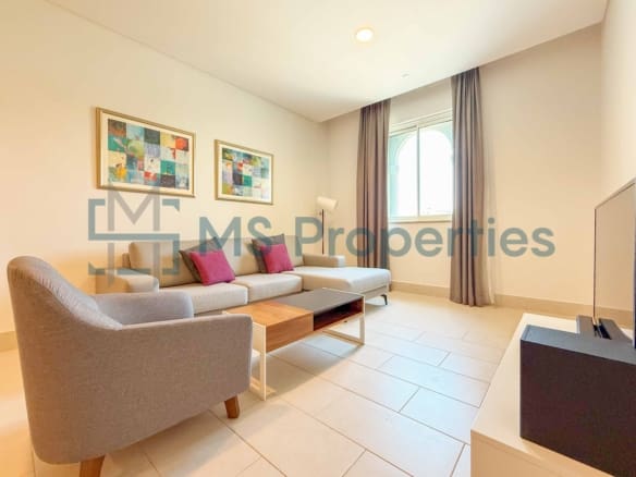 Pristine 1BHK + Office w/ Balcony | Bills Included | No Commssion
