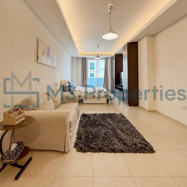 Contemporary Studio Apartment | Perfect Balcony