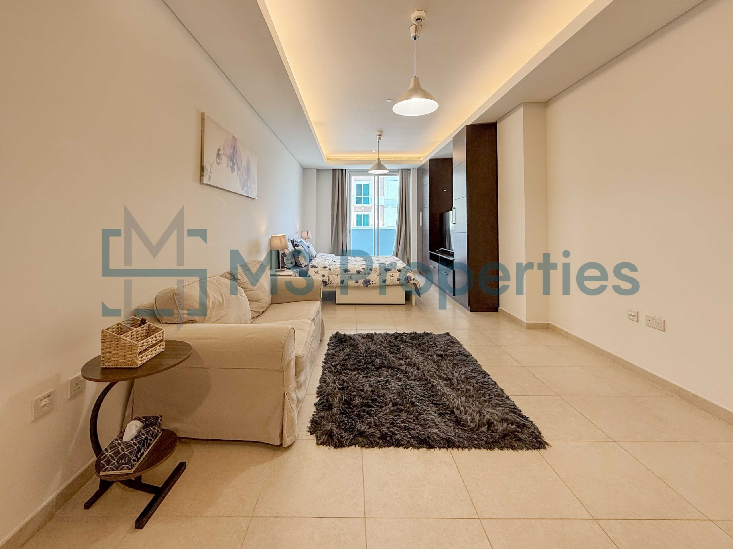 Contemporary Studio Apartment | Perfect Balcony
