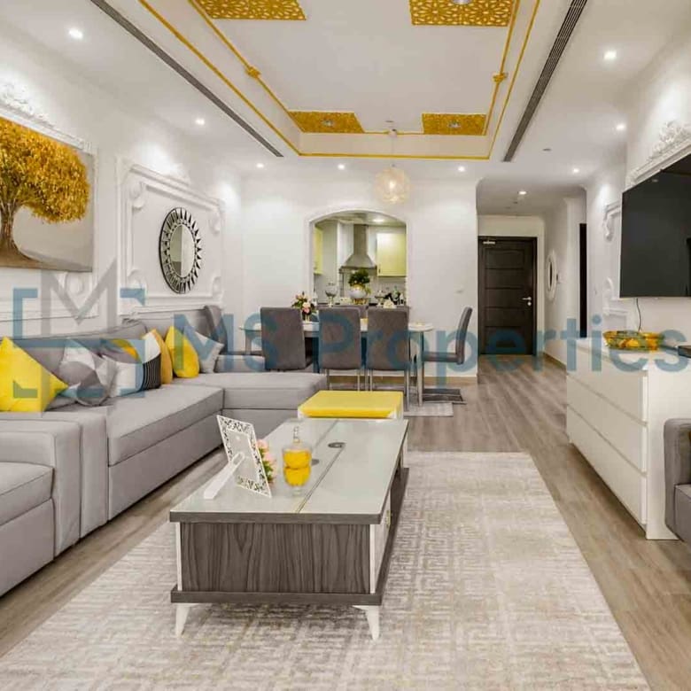 Elegant Luxury 1BR+Office Apartment with Balcony