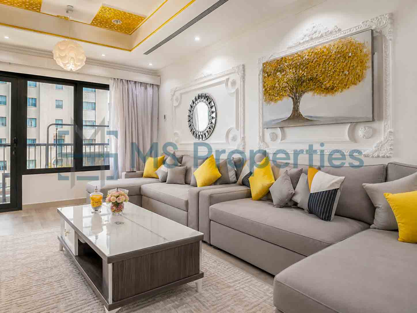 Luxurious 1BR + Office Flat with balcony For Sale