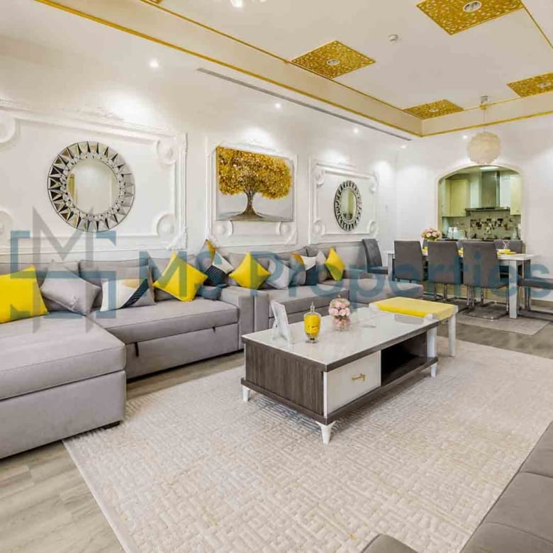 Elegant Luxury 1BR+Office Apartment with Balcony