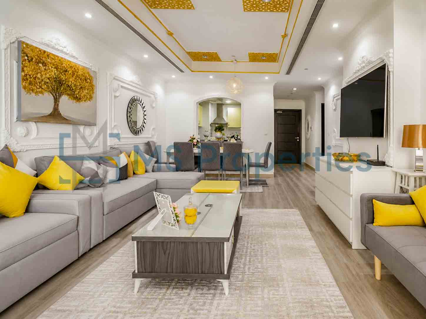Luxurious 1BR + Office Flat with balcony For Sale
