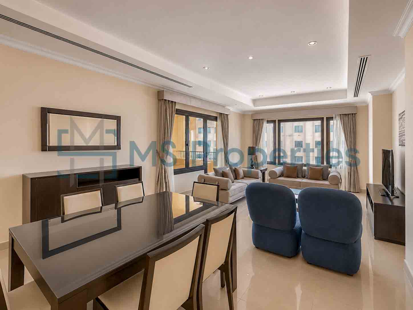 Sophisticated 1 BDR + Office Apartment w/ Balcony Perfect View