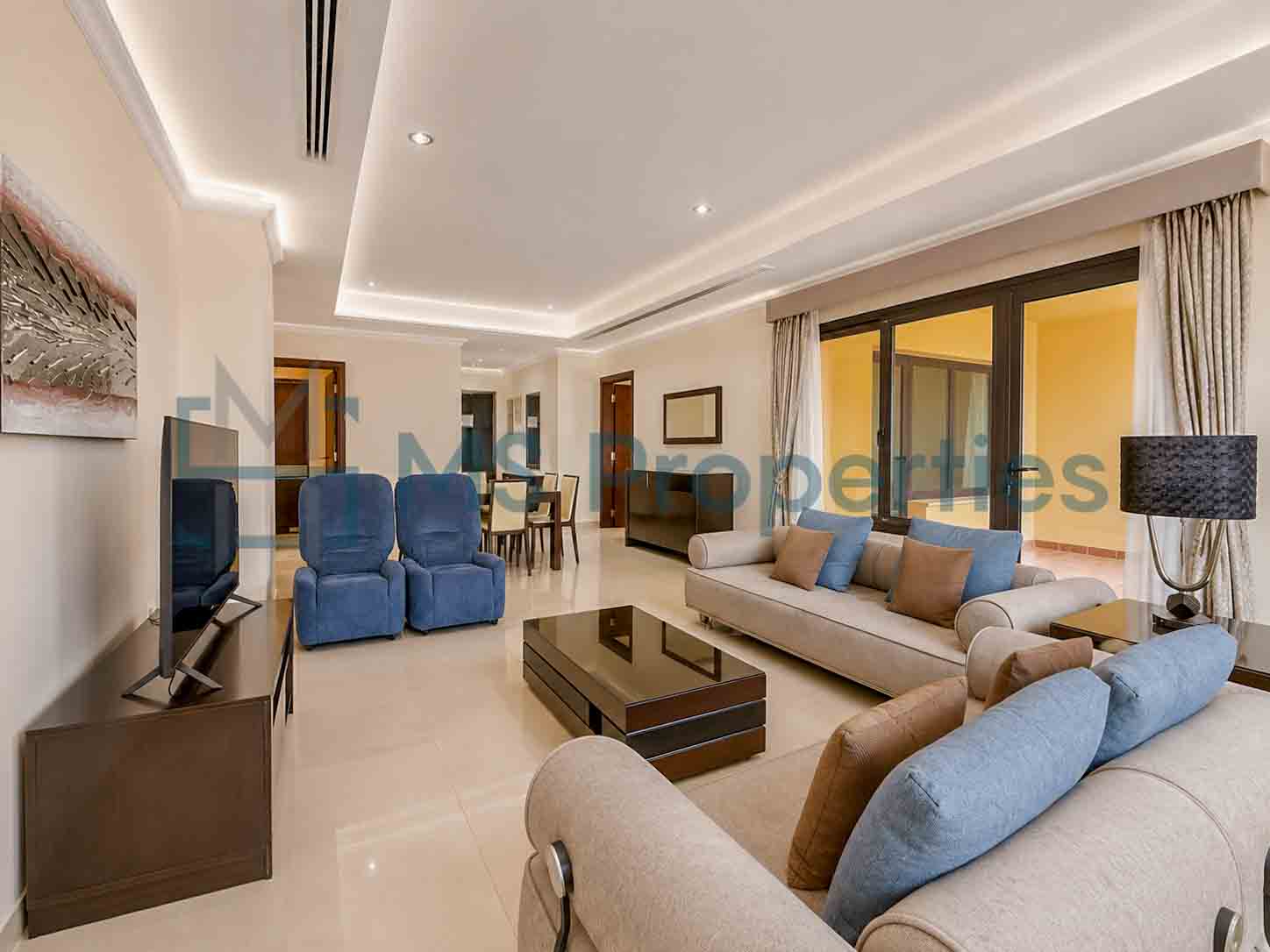 Sophisticated 1 BDR + Office Apartment w/ Balcony Perfect View