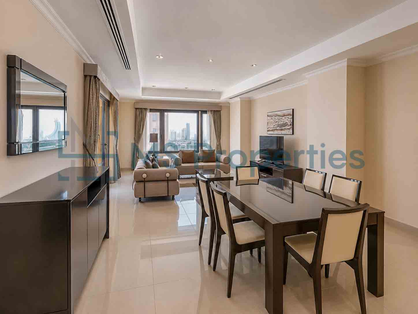 Sophisticated 1 BDR + Office Apartment w/ Balcony Perfect View