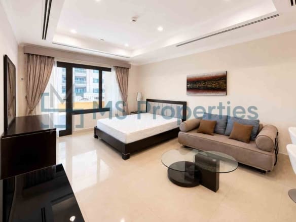 Exclusive Studio Furnished with Huge Balcony Sea View