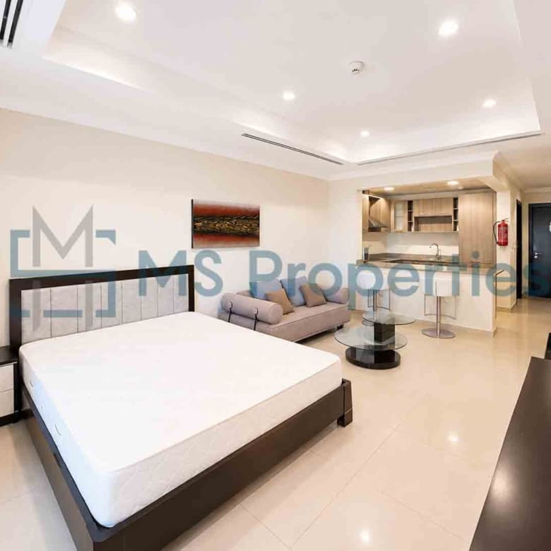 Exclusive Studio Furnished with Huge Balcony Sea View