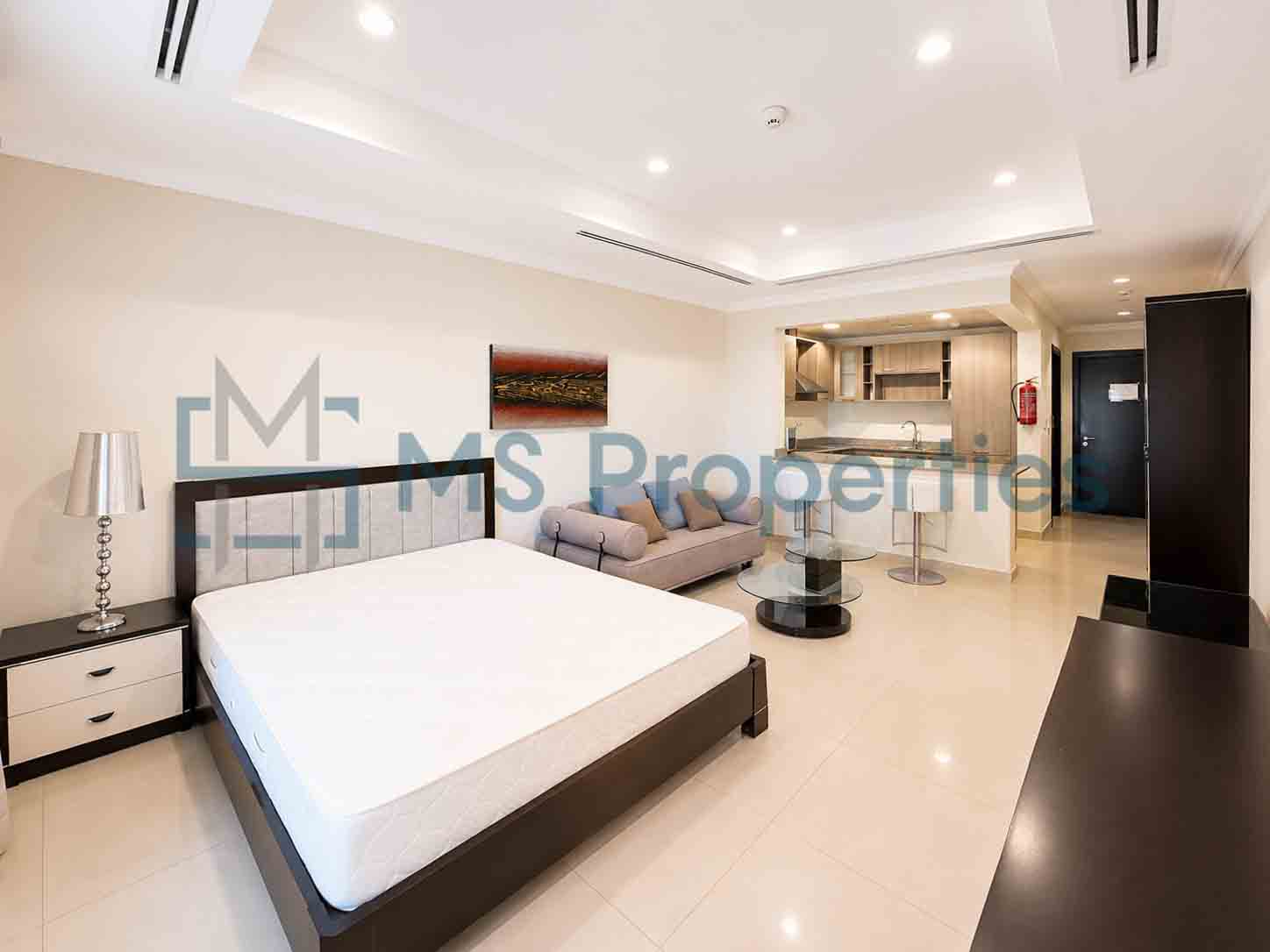 Exclusive Studio Furnished with Huge Balcony Sea View