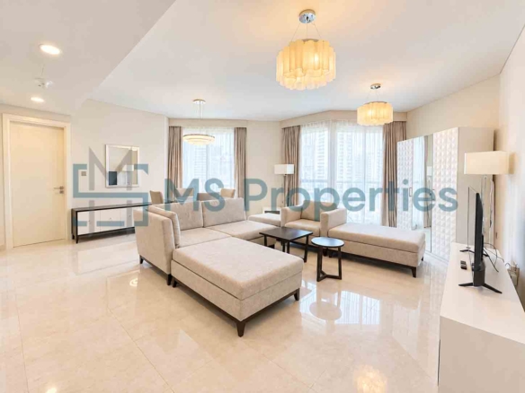 Elegant 1BDR Furnished with Beautiful City View Balcony