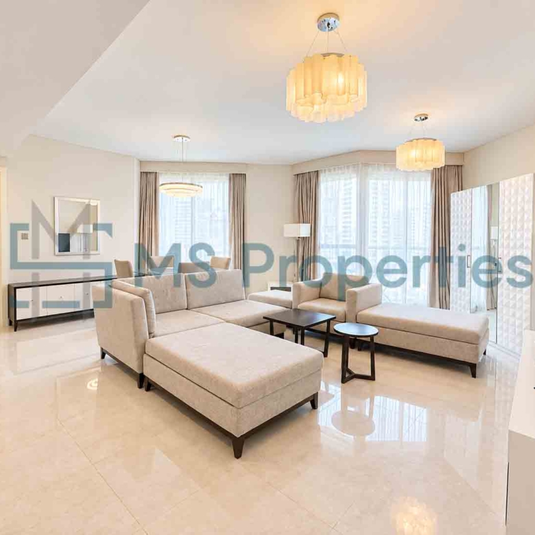 Elegant 1BDR Furnished with Beautiful City View Balcony