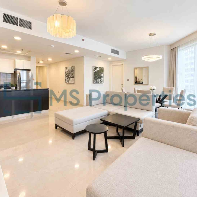 Elegant 1BDR Furnished with Beautiful City View Balcony