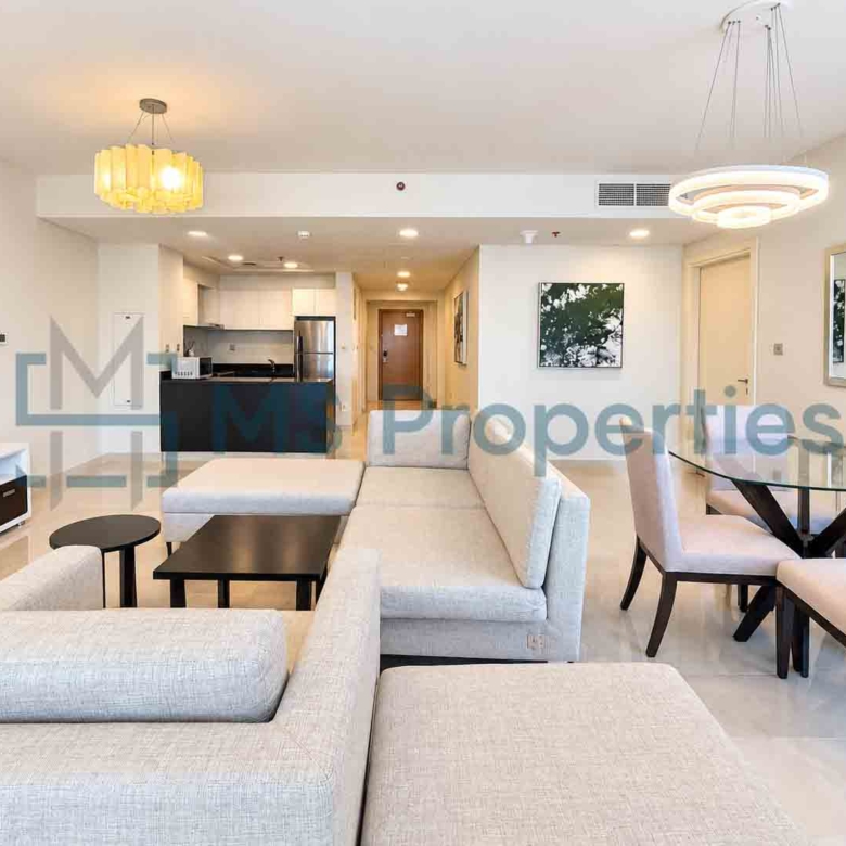 Elegant 1BDR Furnished with Beautiful City View Balcony