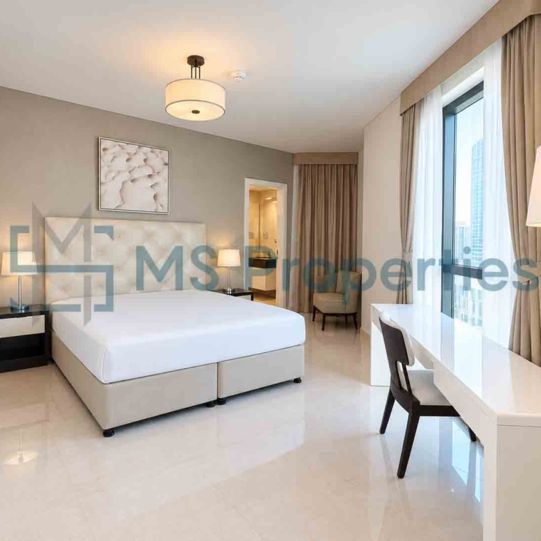 Elegant 1BDR Furnished with Beautiful City View Balcony