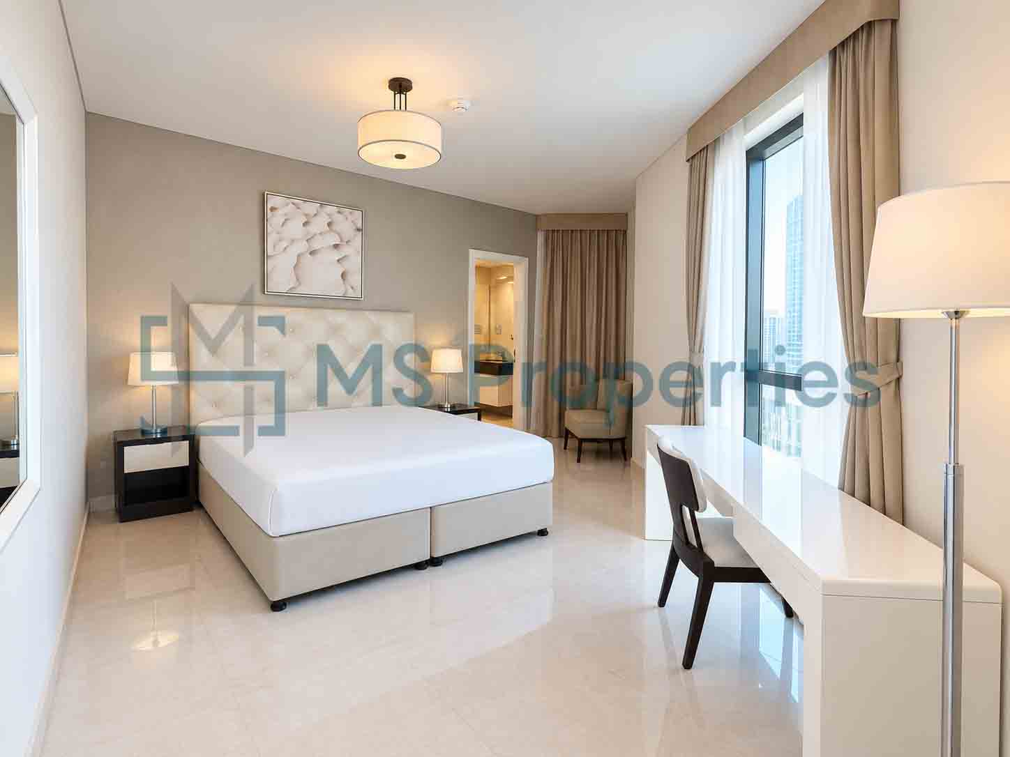 Elegant 1BDR Furnished with Beautiful City View Balcony