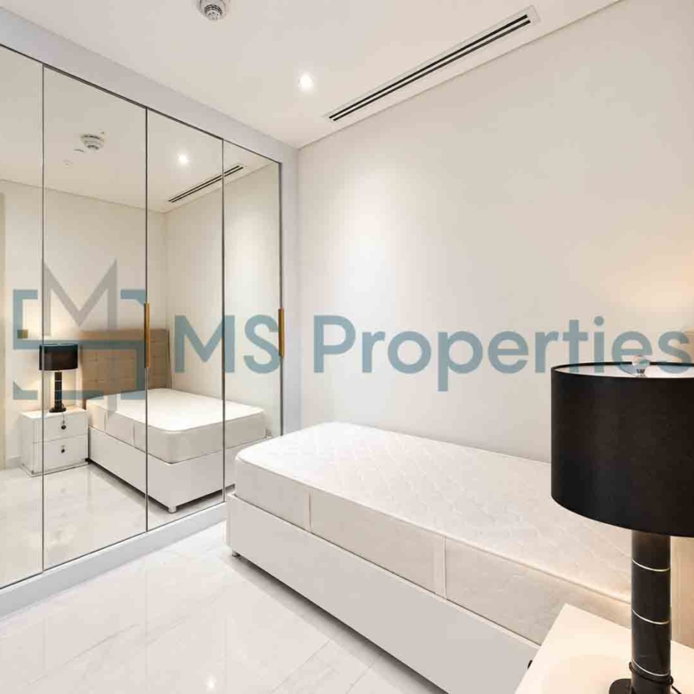 Premium Furnished 2 BHK + Maid w/ Balcony | Sea View | QCool Included