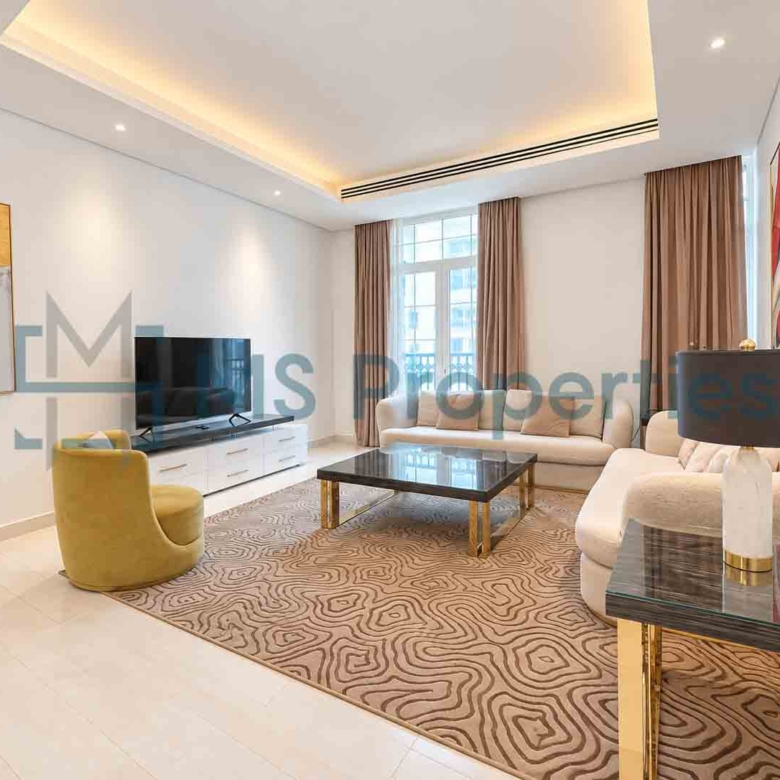 Premium Furnished 2 BHK + Maid w/ Balcony | Sea View | QCool Included