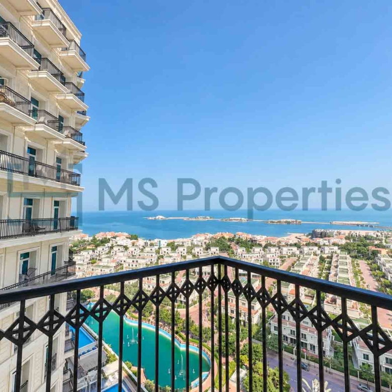 Premium Furnished 2 BHK + Maid w/ Balcony | Sea View | QCool Included
