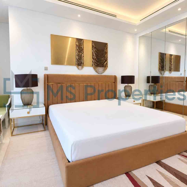 Premium Furnished 2 BHK + Maid w/ Balcony | Sea View | QCool Included