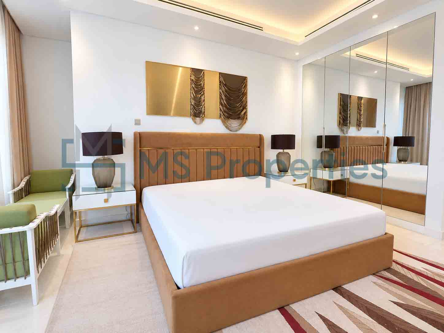 Premium Furnished 2 BHK + Maid w/ Balcony | Sea View | QCool Included