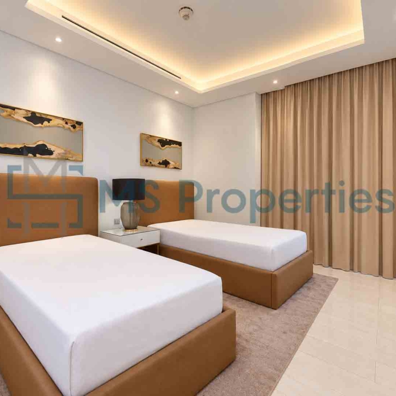 Premium Furnished 2 BHK + Maid w/ Balcony | Sea View | QCool Included