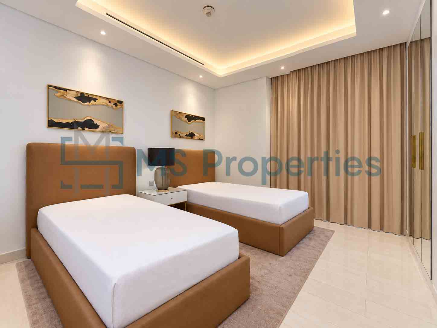 Premium Furnished 2 BHK + Maid w/ Balcony | Sea View | QCool Included