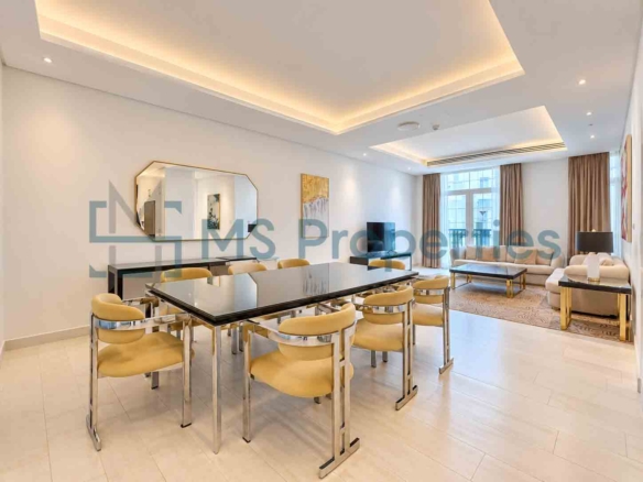 Premium Furnished 2 BHK + Maid w/ Balcony | Sea View | QCool Included