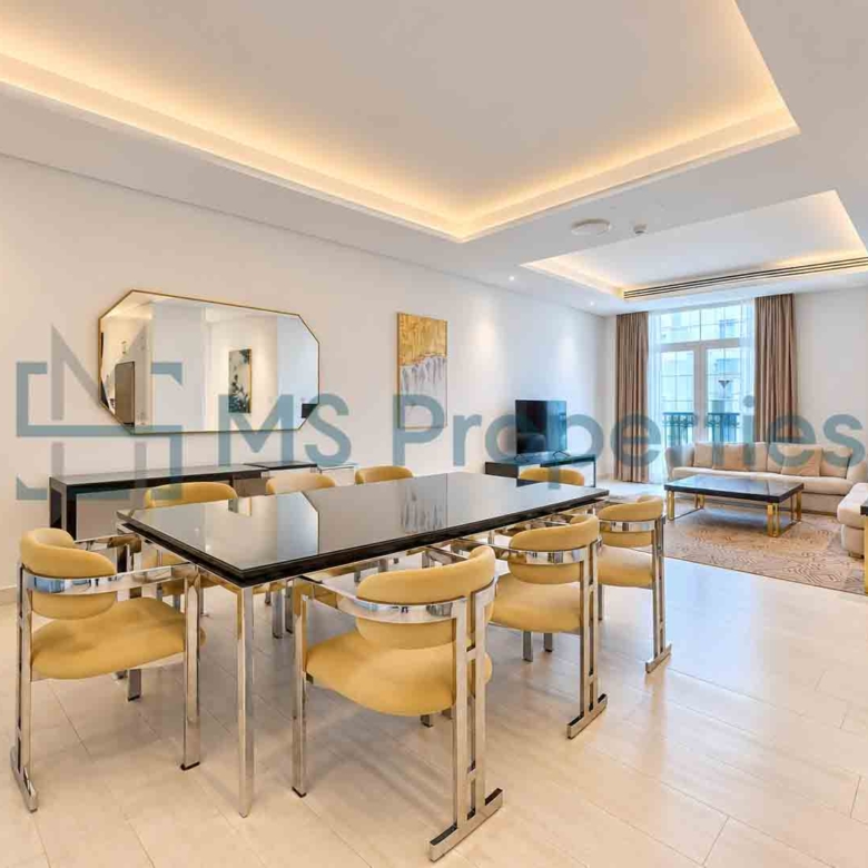 Premium Furnished 2 BHK + Maid w/ Balcony | Sea View | QCool Included