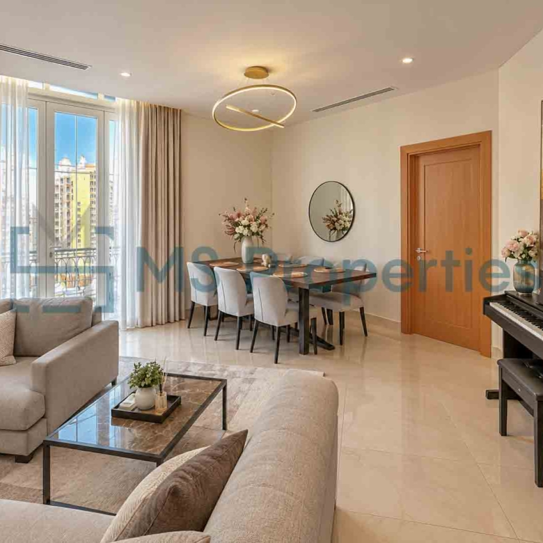 Luxurious 2 Bedrooms + Maid | Amazing View Balcony
