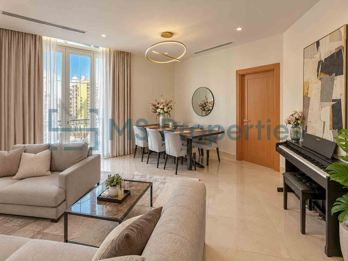Luxurious 2 Bedrooms + Maid | Amazing View Balcony