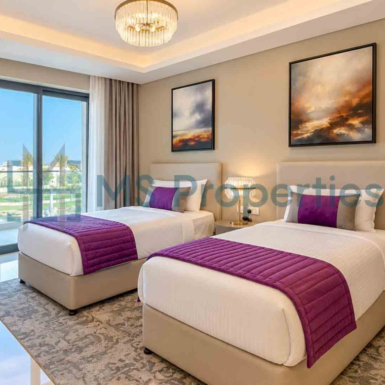 Exclusive Furnished 2BR Chalet Duplex | Sea View Balcony | Beach Access