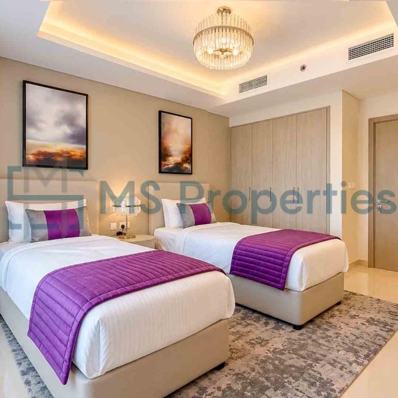 Exclusive Furnished 2BR Chalet Duplex | Sea View Balcony | Beach Access